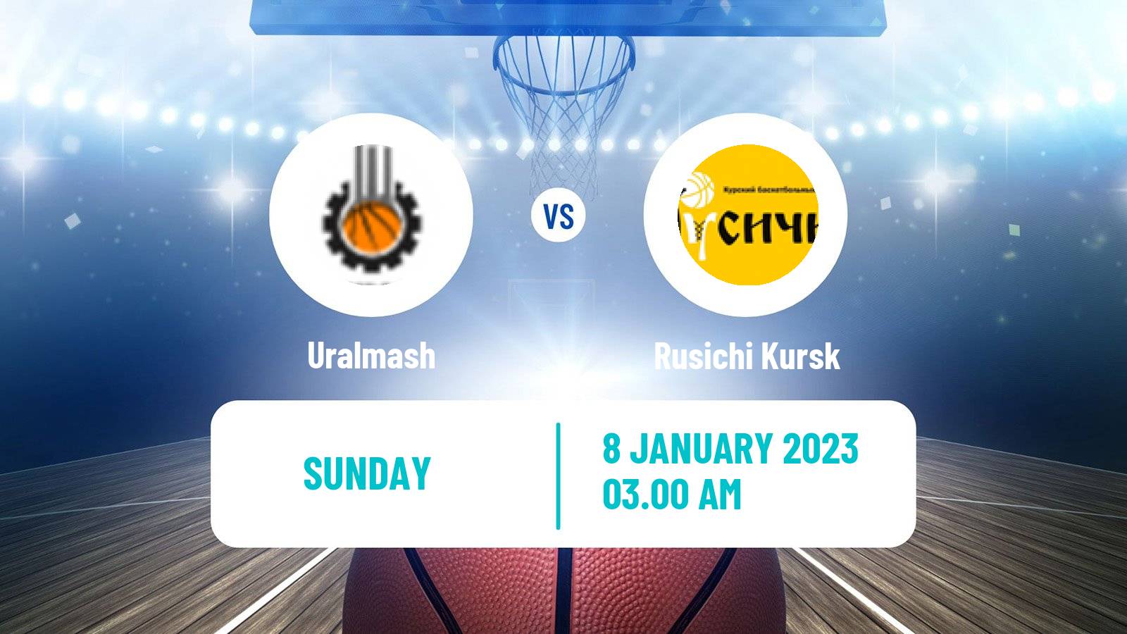 Basketball Russian Super League Basketball Uralmash - Rusichi Kursk