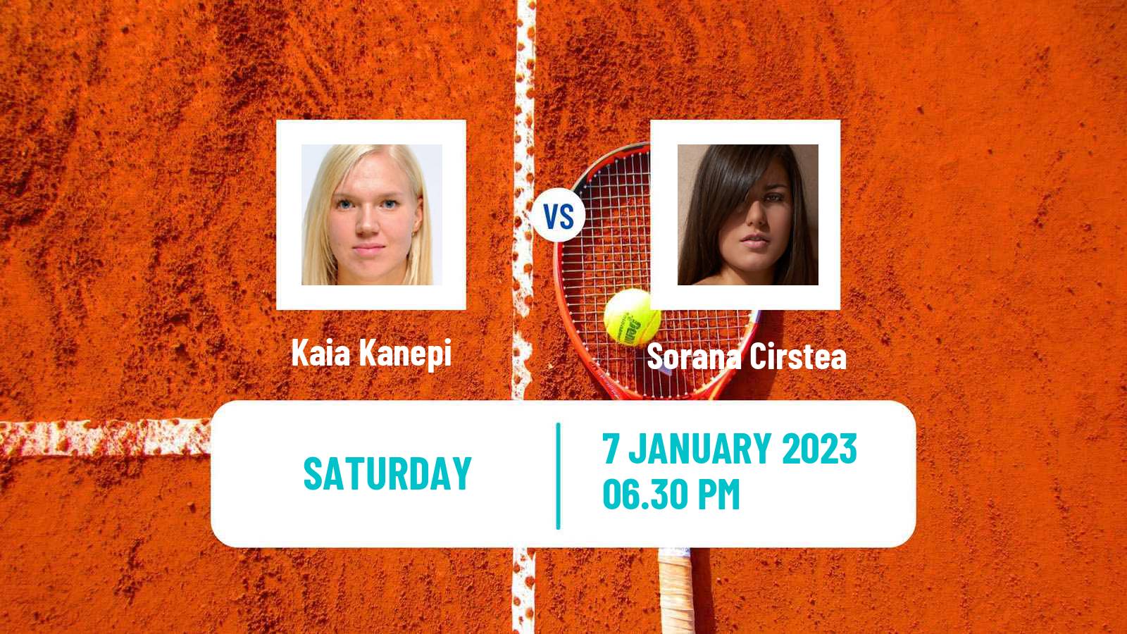 Tennis WTA Adelaide 2 Kaia Kanepi - Sorana Cirstea