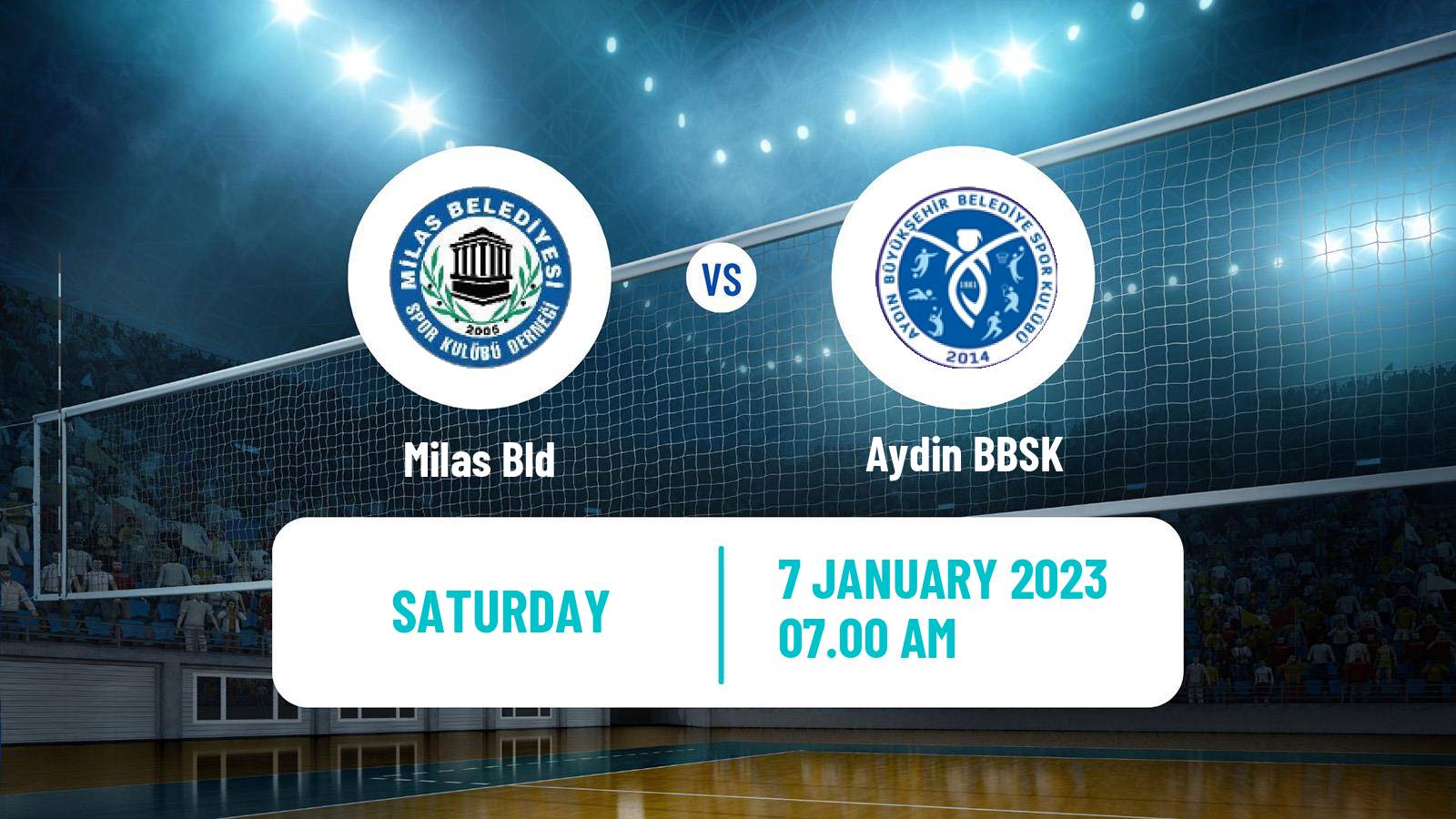 Volleyball Turkish 1 Ligi Volleyball Milas Bld - Aydin BBSK