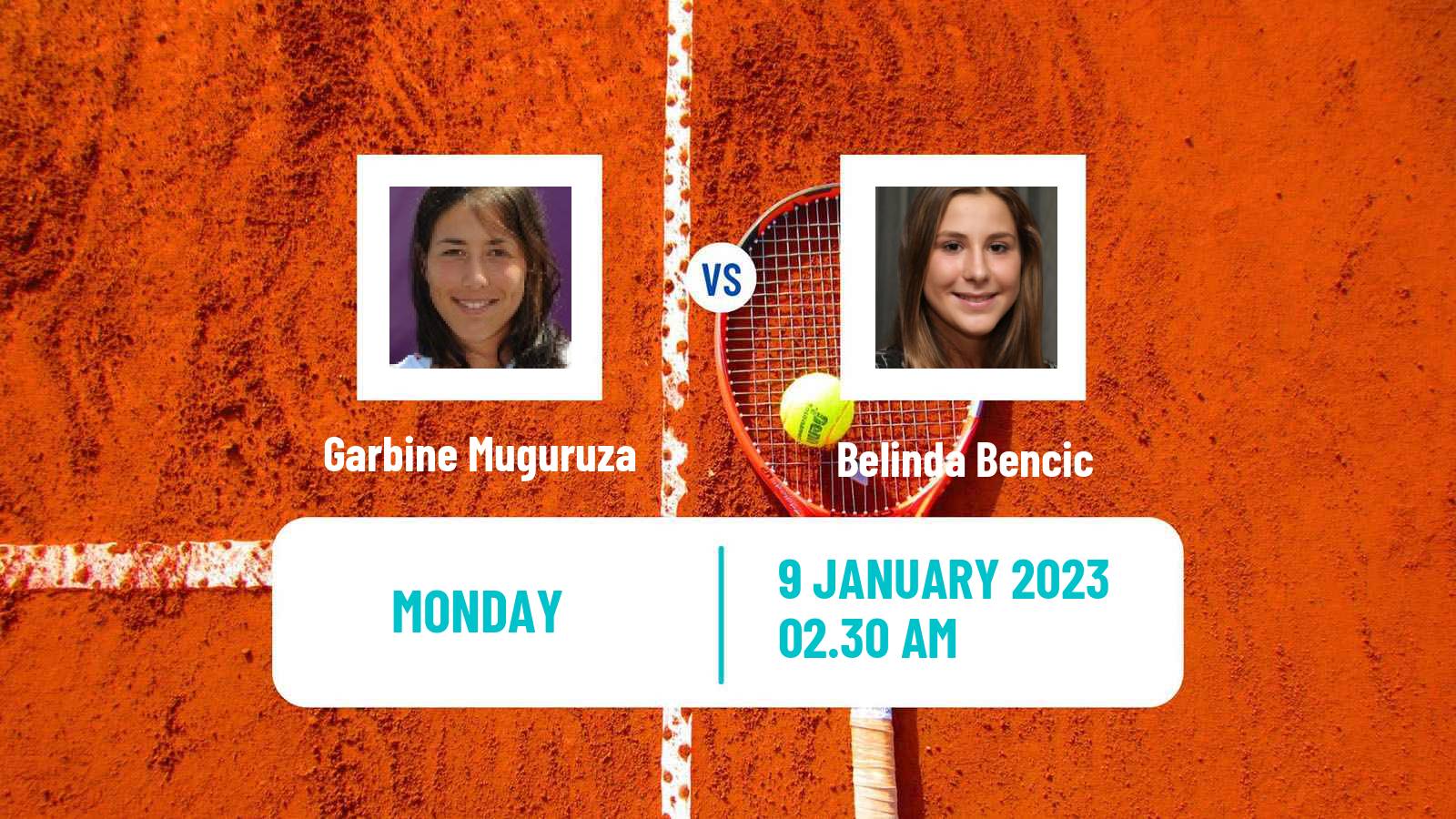 Tennis WTA Adelaide 2 Garbine Muguruza - Belinda Bencic