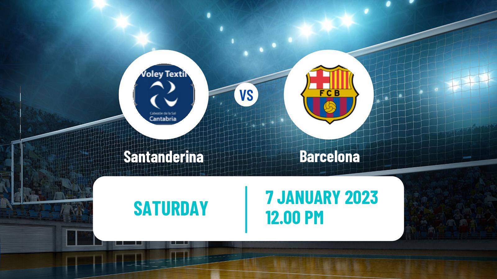 Volleyball Spanish SuperLiga Volleyball Santanderina - Barcelona