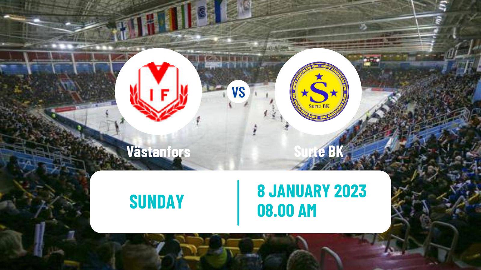 Bandy Swedish Allsvenskan Bandy Västanfors - Surte