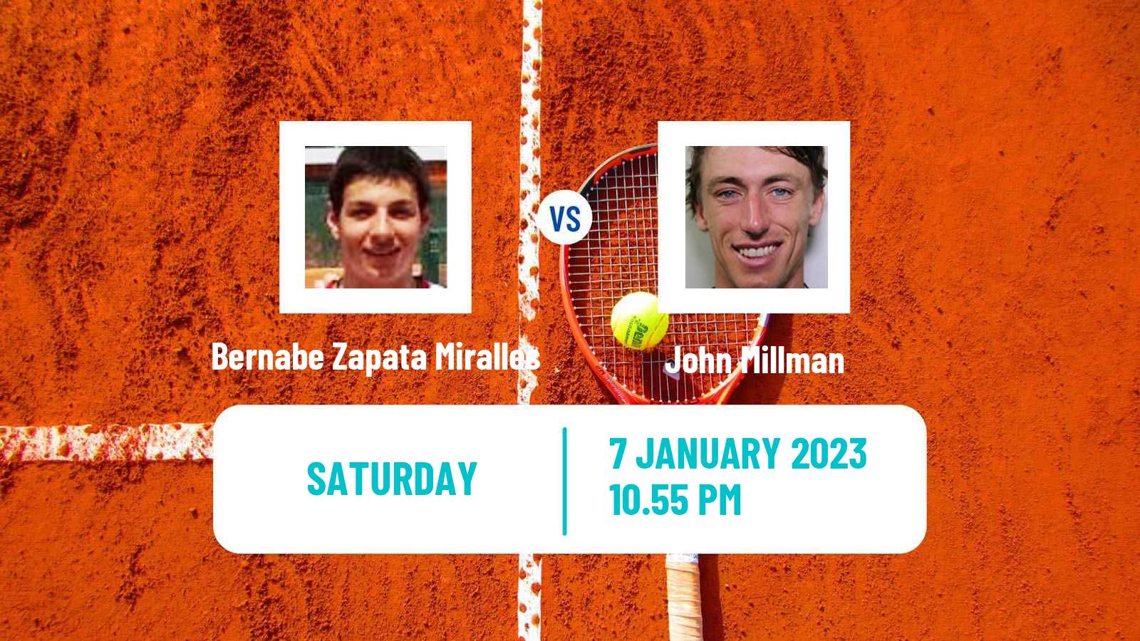 Tennis ATP Adelaide 2 Bernabe Zapata Miralles - John Millman