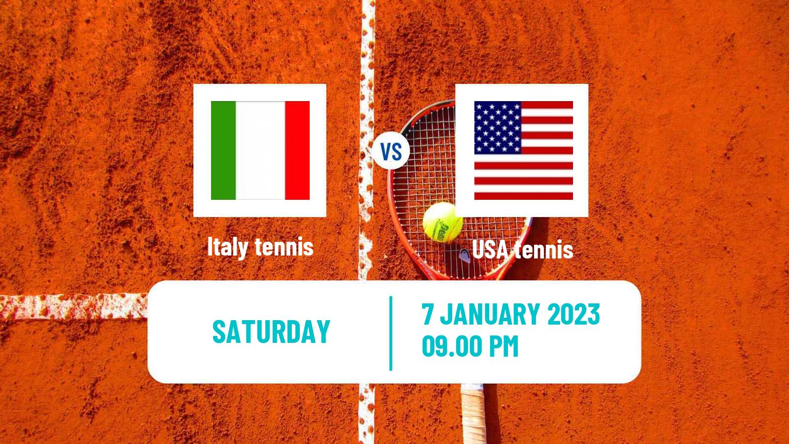 Tennis United Cup Teams Mix Tennis Italy - USA