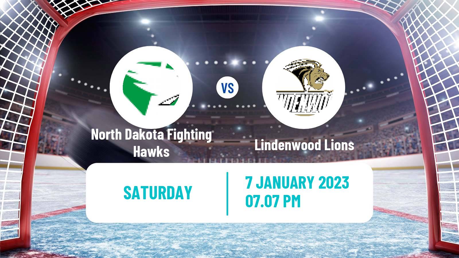 Hockey NCAA Hockey North Dakota Fighting Hawks - Lindenwood Lions