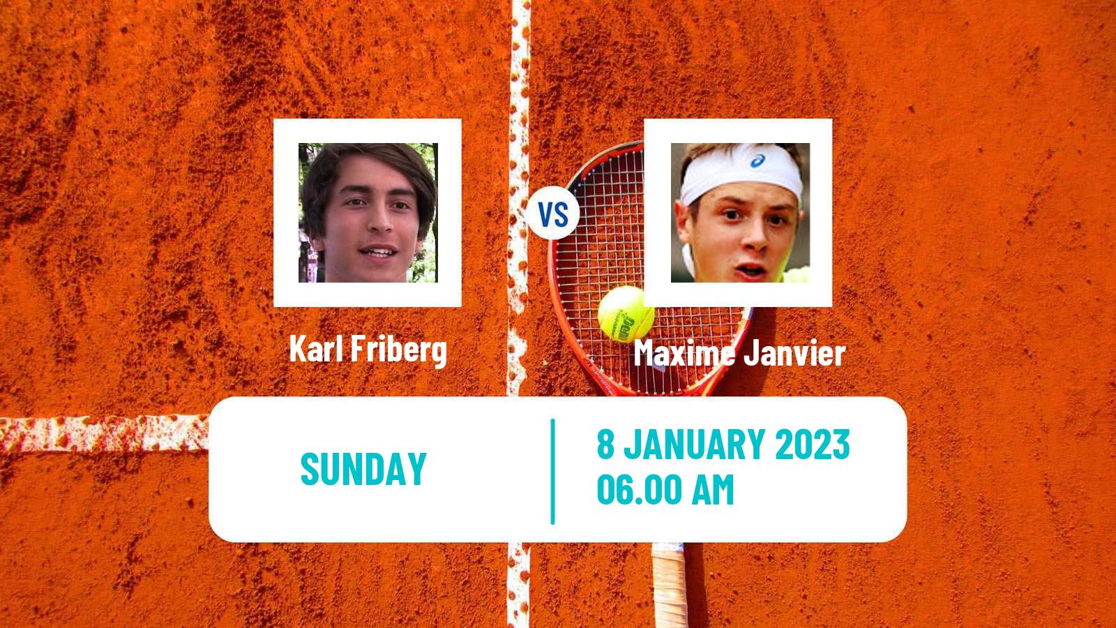 Tennis ATP Challenger Karl Friberg - Maxime Janvier