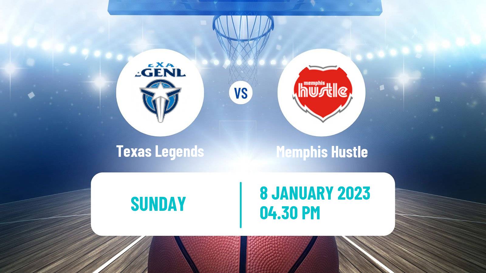 Basketball NBA G-League Texas Legends - Memphis Hustle