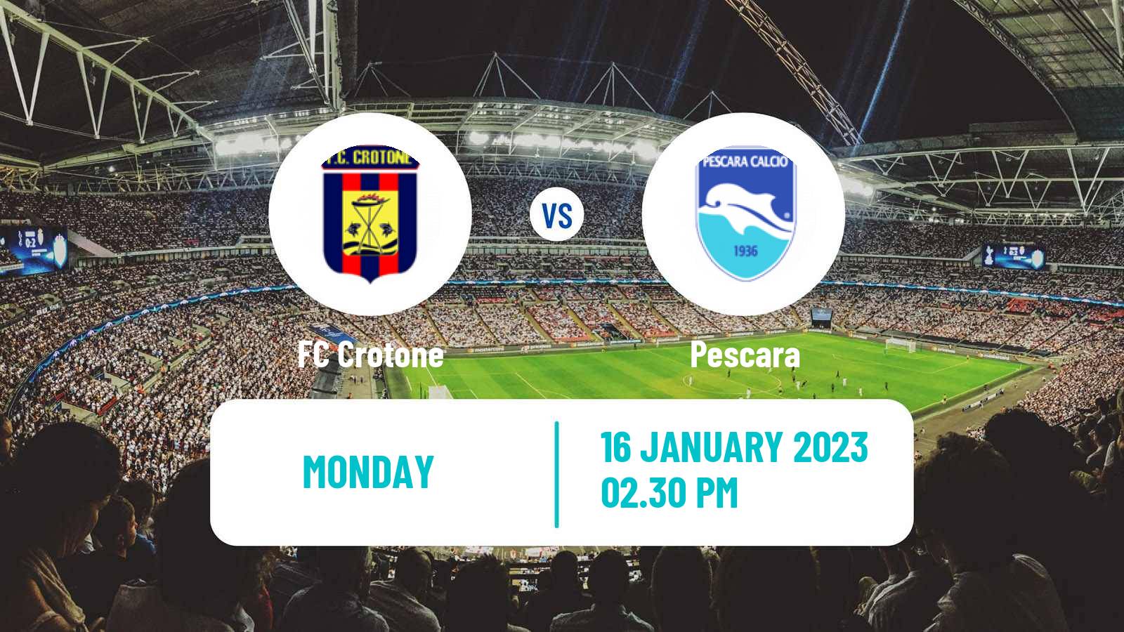 Soccer Italian Serie C Group C Crotone - Pescara