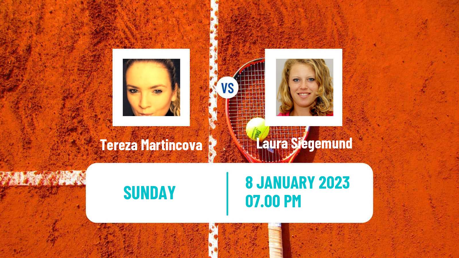 Tennis WTA Hobart Tereza Martincova - Laura Siegemund