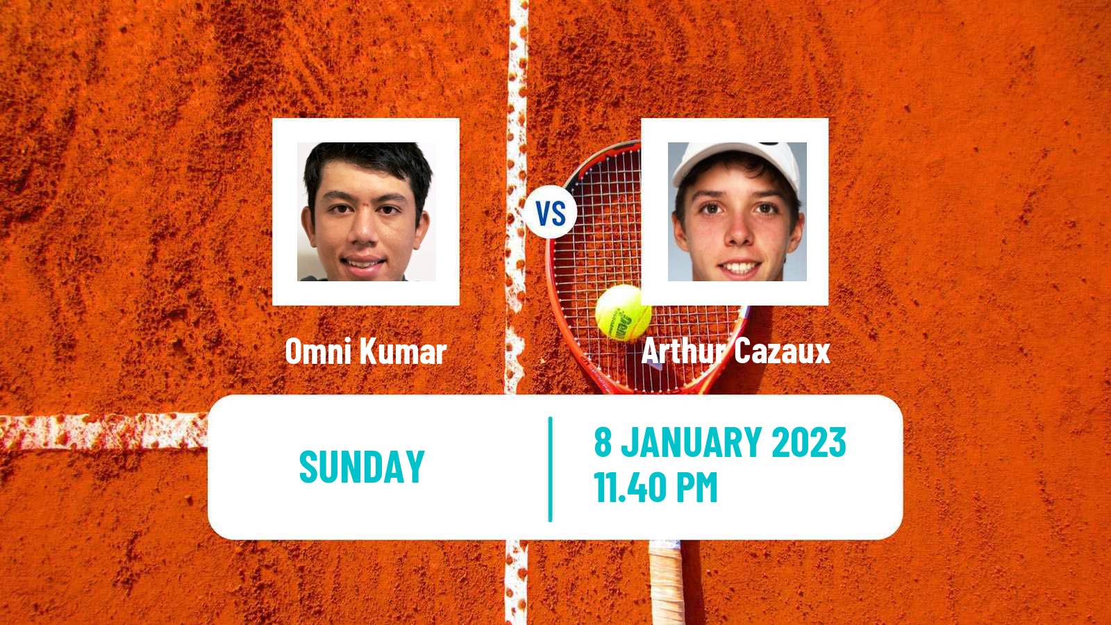 Tennis ATP Challenger Omni Kumar - Arthur Cazaux