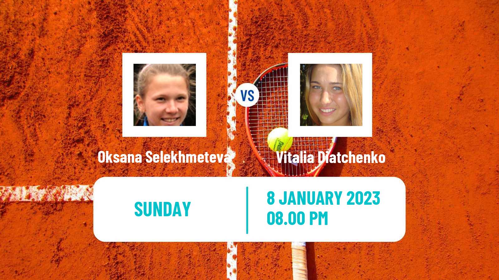 Tennis WTA Australian Open Oksana Selekhmeteva - Vitalia Diatchenko