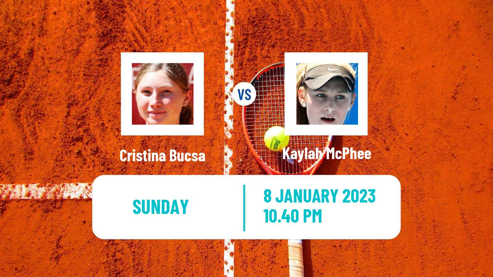 Tennis WTA Australian Open Cristina Bucsa - Kaylah McPhee