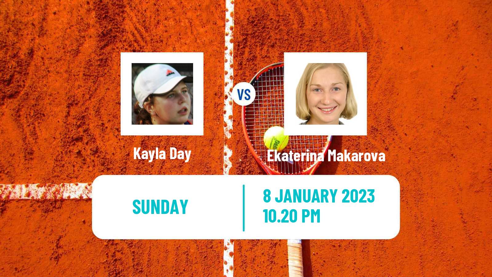 Tennis WTA Australian Open Kayla Day - Ekaterina Makarova