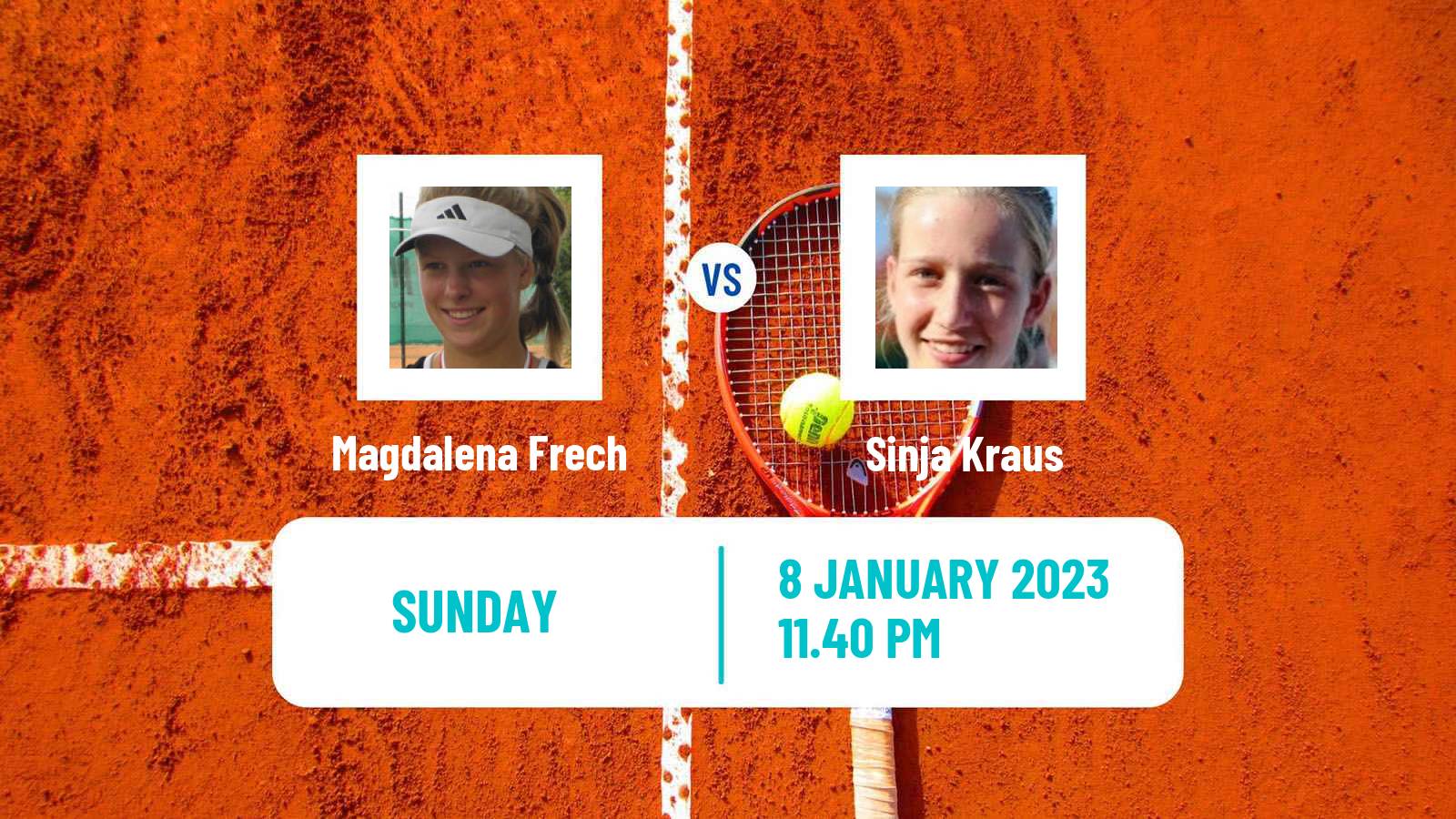 Tennis WTA Australian Open Magdalena Frech - Sinja Kraus