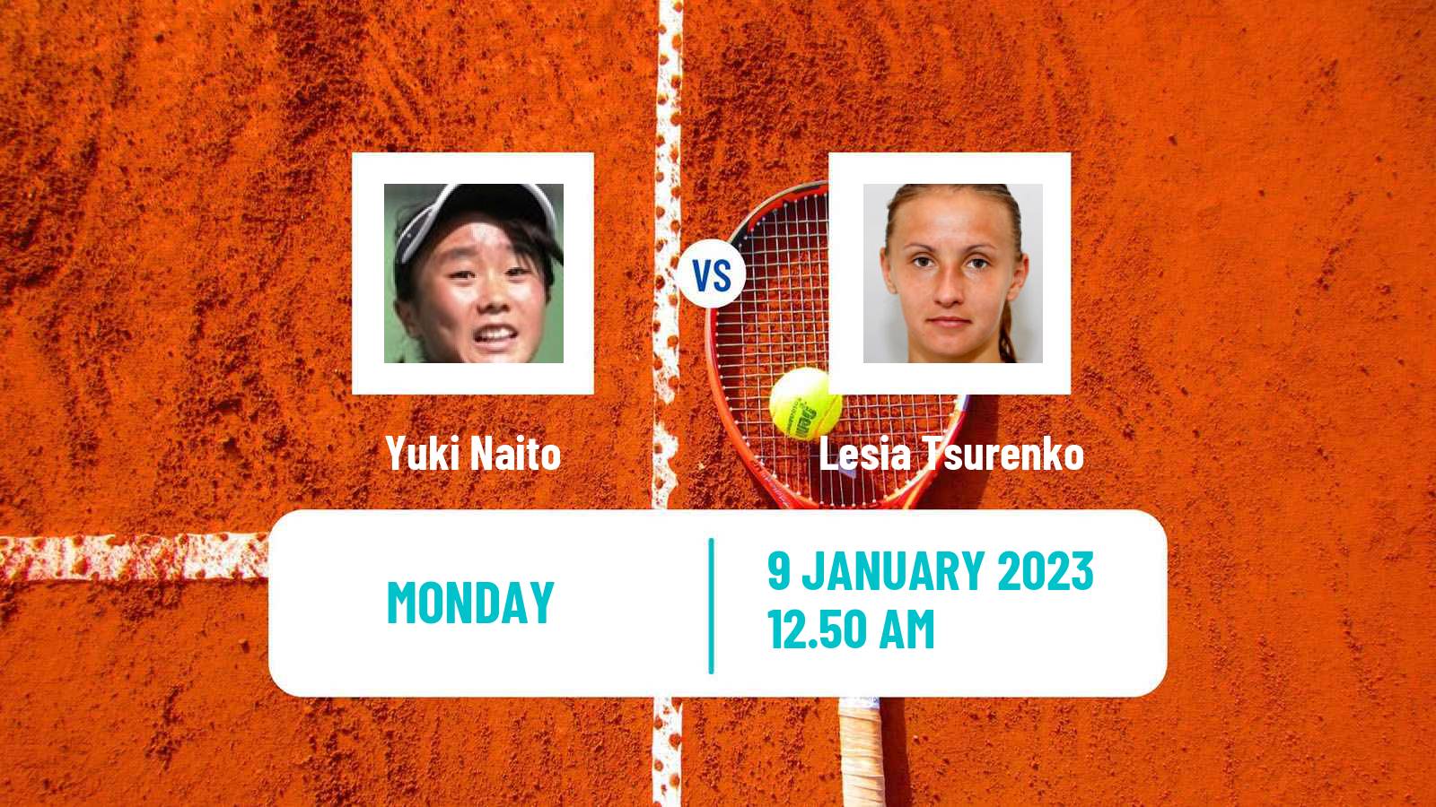 Tennis WTA Australian Open Yuki Naito - Lesia Tsurenko