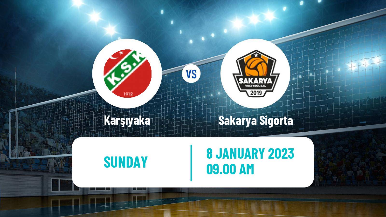 Volleyball Turkish 1 Ligi Volleyball Women Karşıyaka - Sakarya Sigorta
