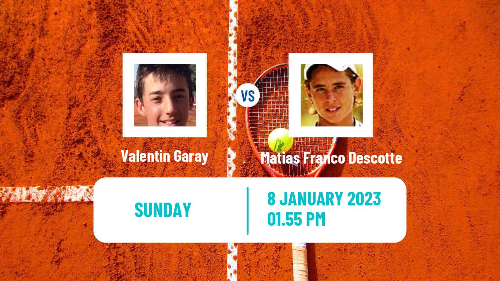 Tennis ATP Challenger Valentin Garay - Matias Franco Descotte