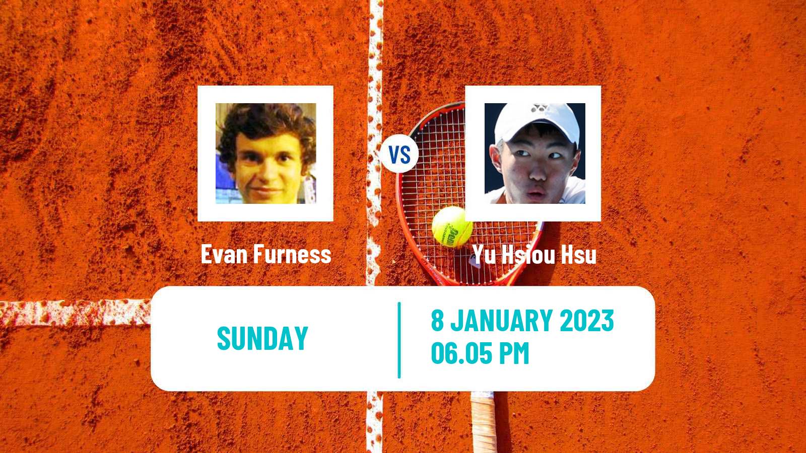 Tennis ATP Australian Open Evan Furness - Yu Hsiou Hsu