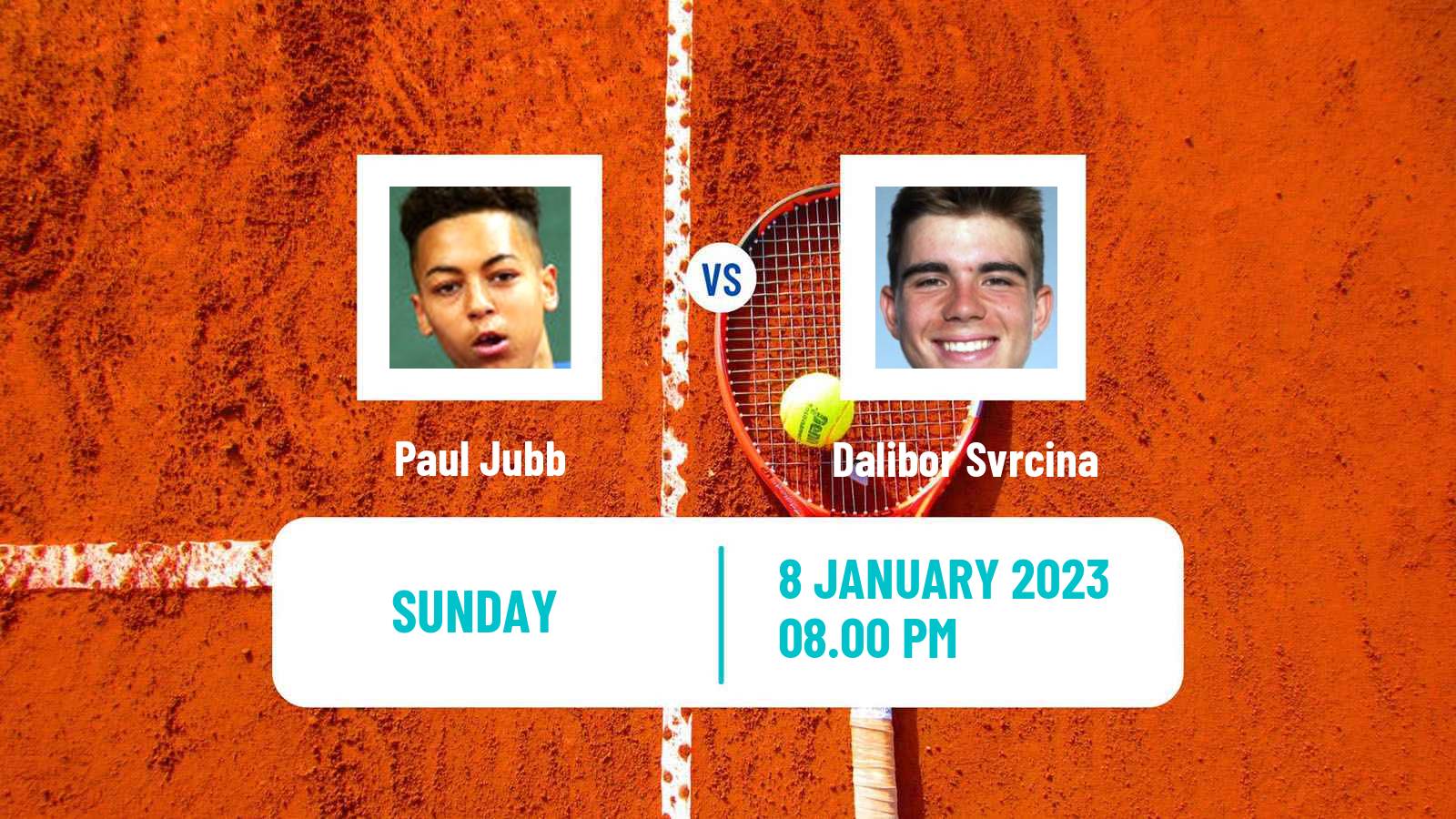 Tennis ATP Australian Open Paul Jubb - Dalibor Svrcina