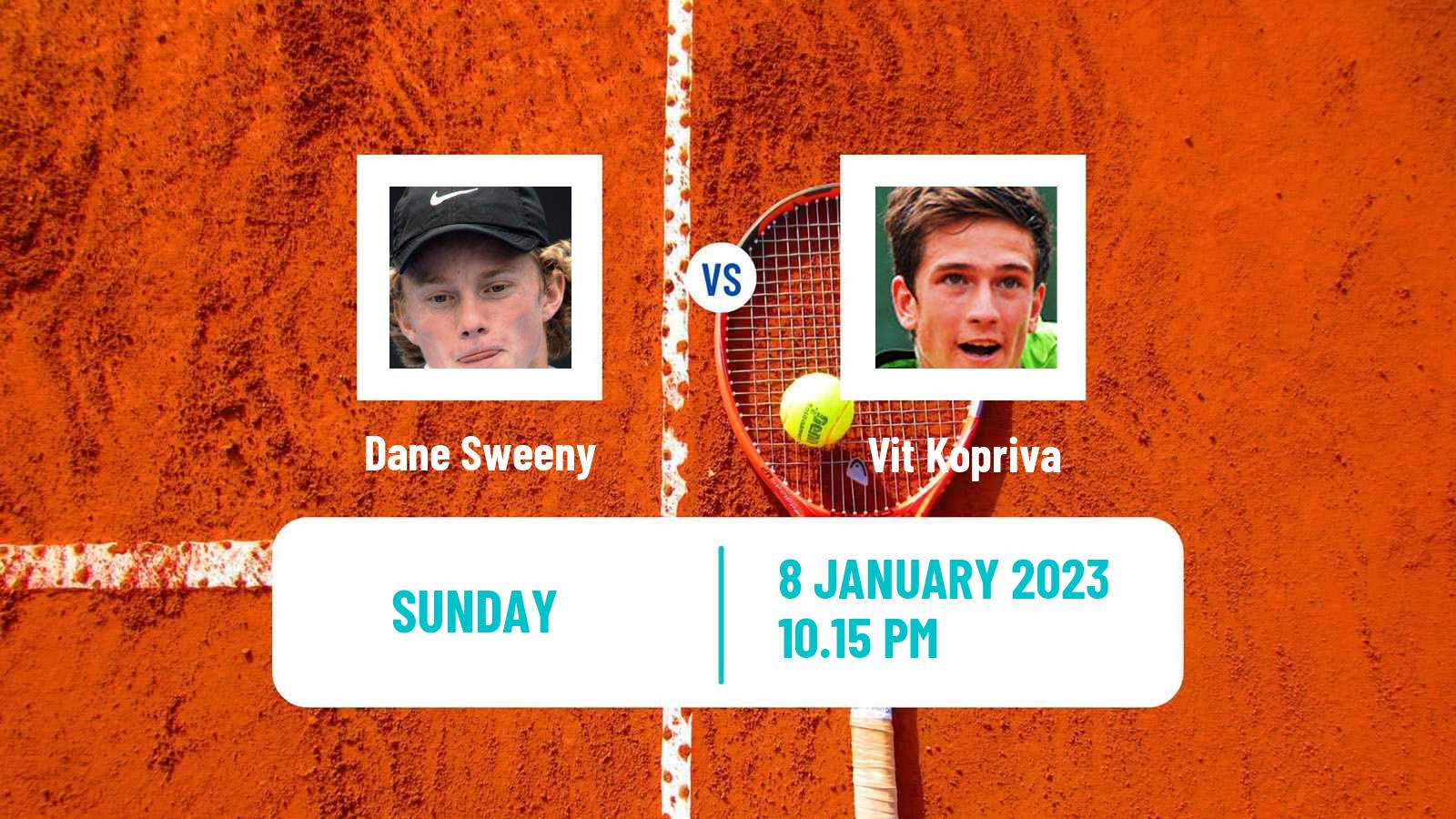 Tennis ATP Australian Open Dane Sweeny - Vit Kopriva
