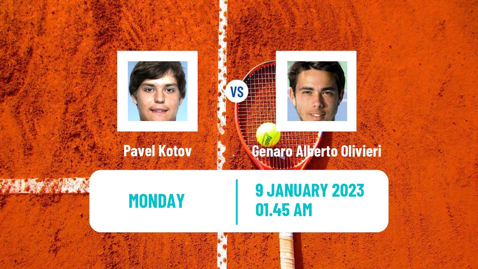 Tennis ATP Australian Open Pavel Kotov - Genaro Alberto Olivieri