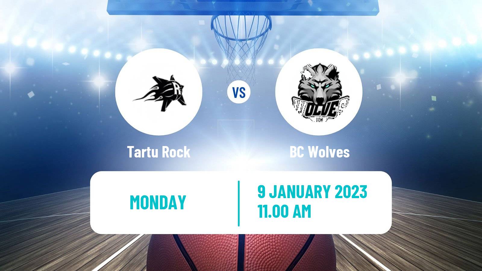 Basketball ENBL Tartu Rock - BC Wolves