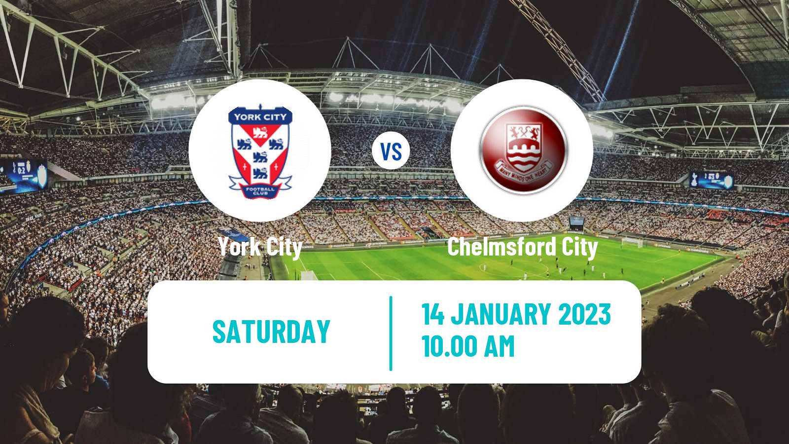 Soccer English FA Trophy York City - Chelmsford City