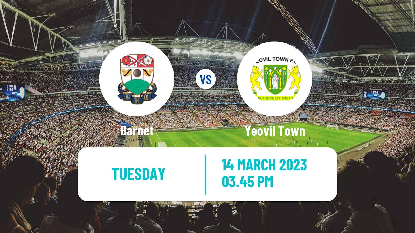 Soccer English National League Barnet - Yeovil Town