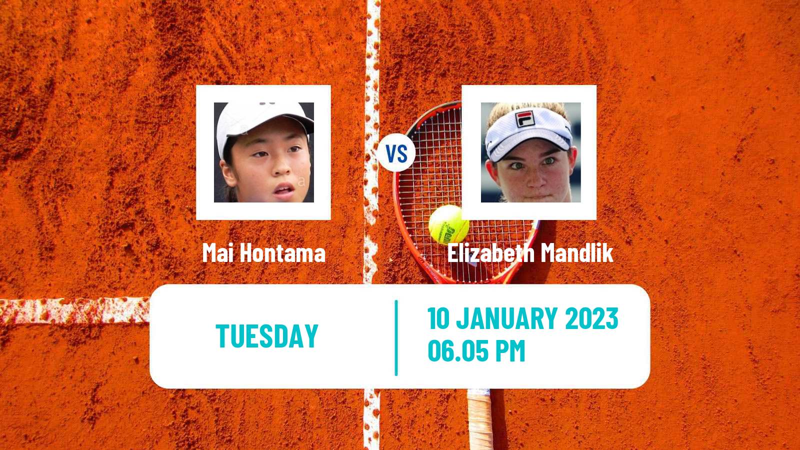 Tennis WTA Australian Open Mai Hontama - Elizabeth Mandlik