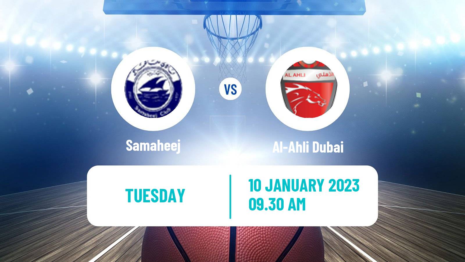 Basketball Bahraini Premier League Basketball Samaheej - Al-Ahli Dubai