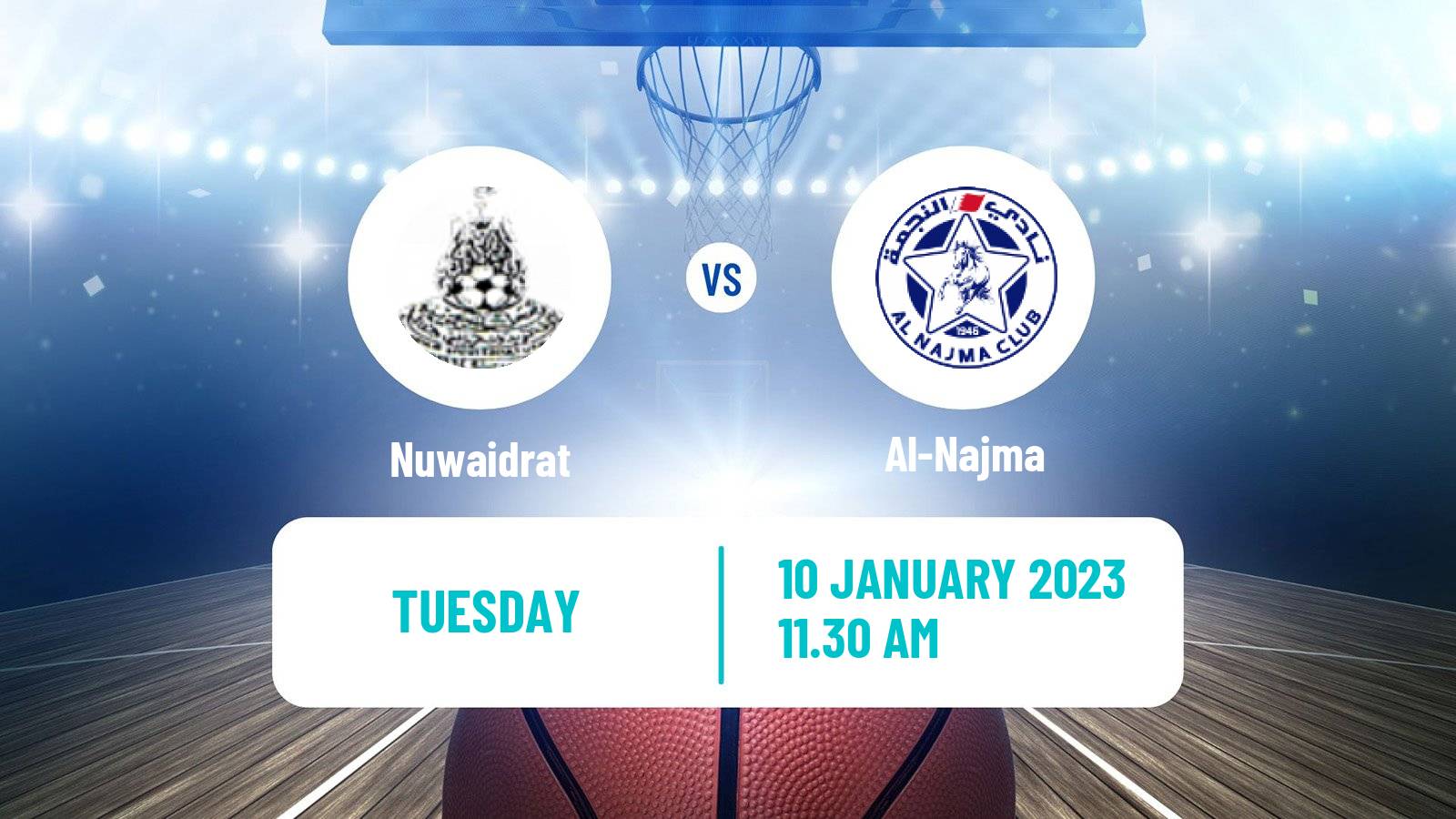 Basketball Bahraini Premier League Basketball Nuwaidrat - Al-Najma