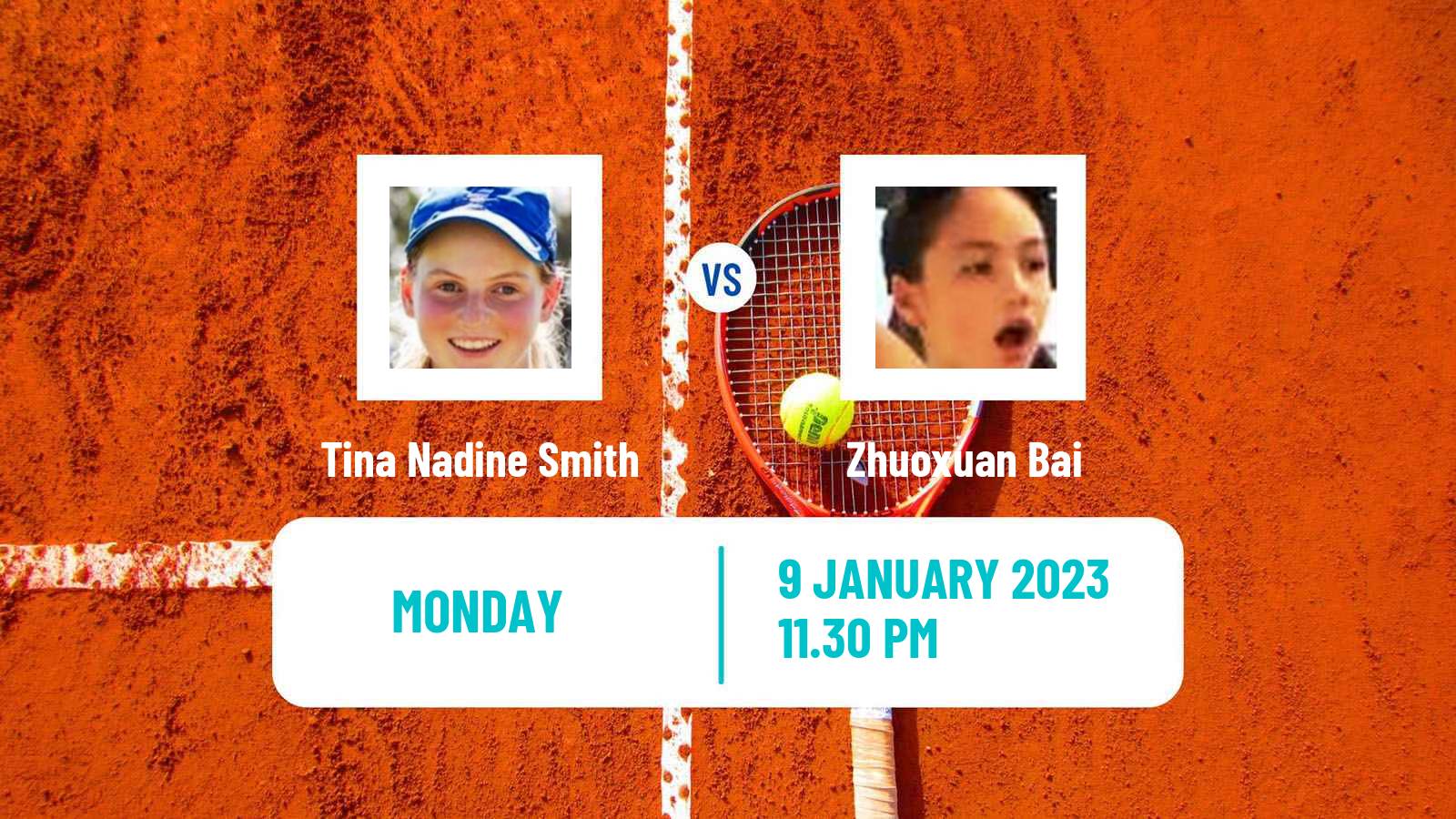 Tennis ITF Tournaments Tina Nadine Smith - Zhuoxuan Bai