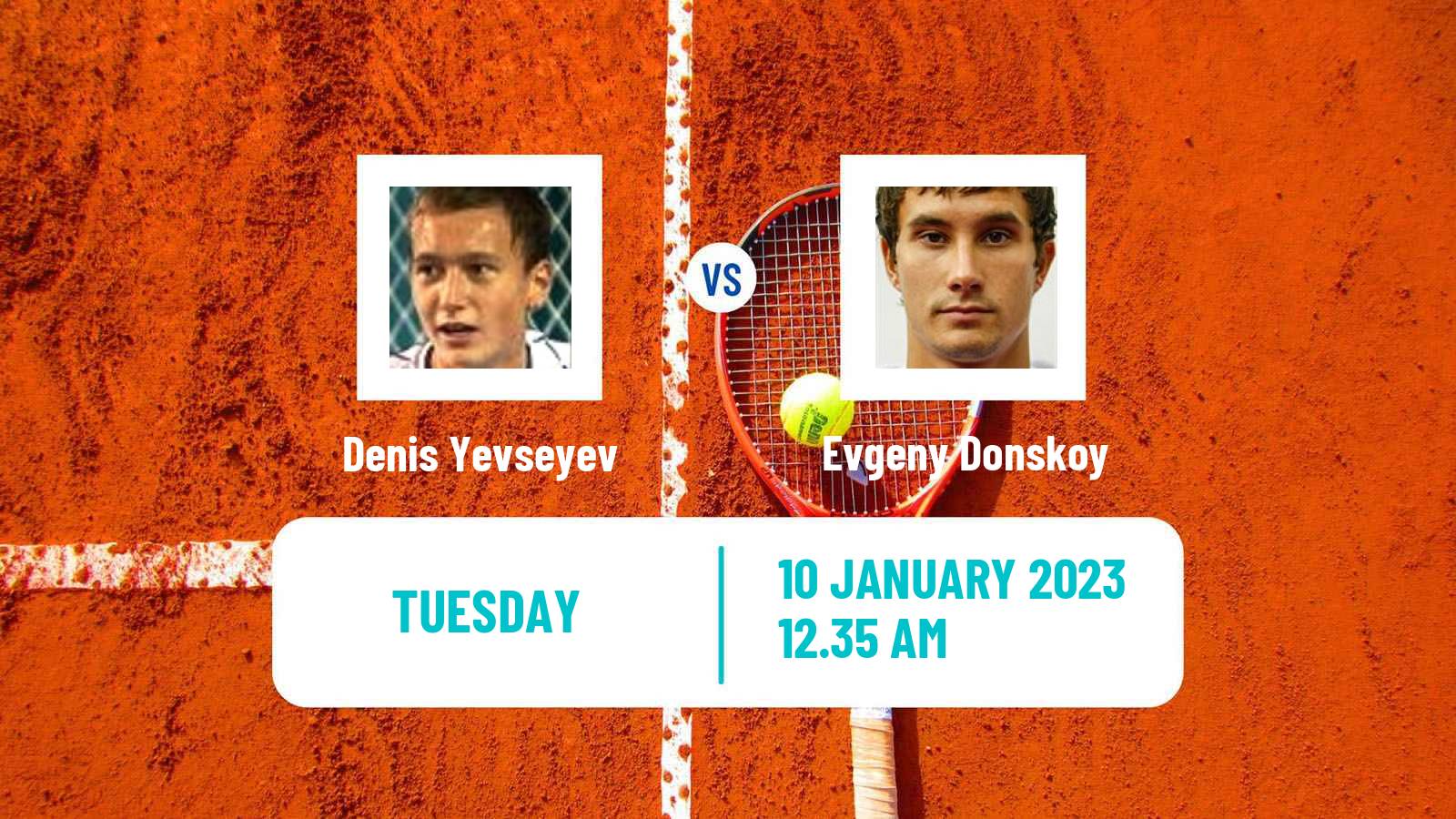 Tennis ATP Challenger Denis Yevseyev - Evgeny Donskoy