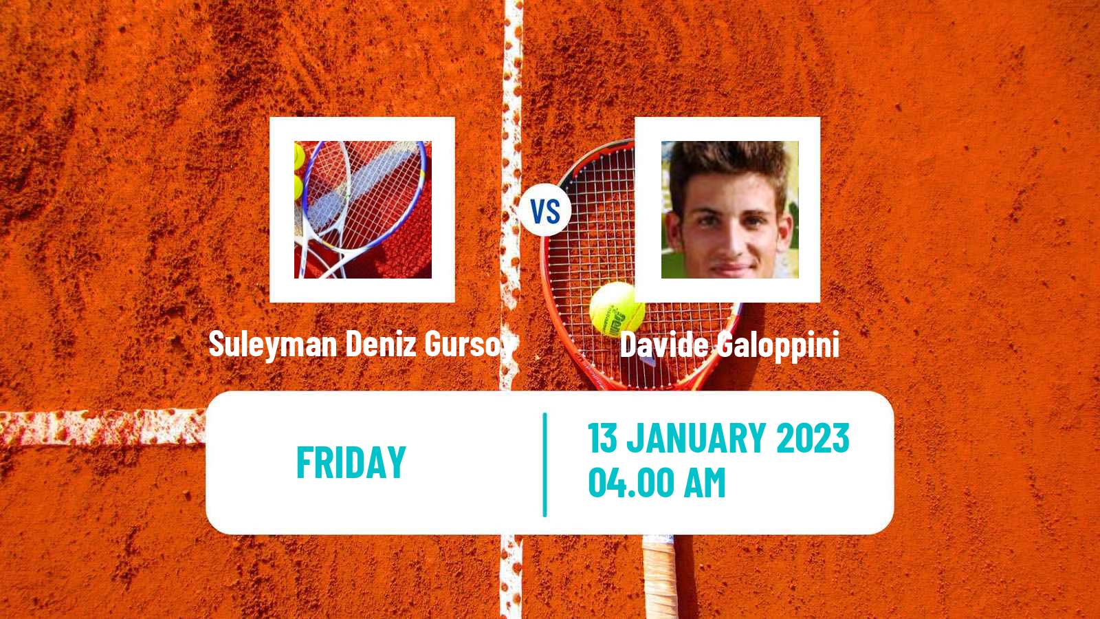 Tennis ITF Tournaments Suleyman Deniz Gursoy - Davide Galoppini