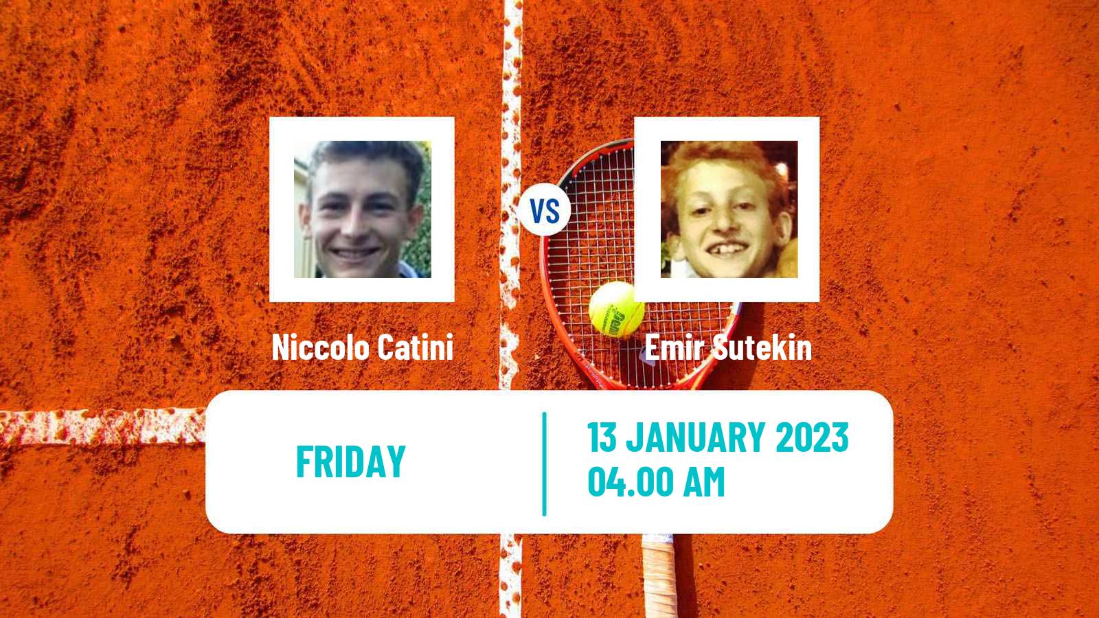 Tennis ITF Tournaments Niccolo Catini - Emir Sutekin