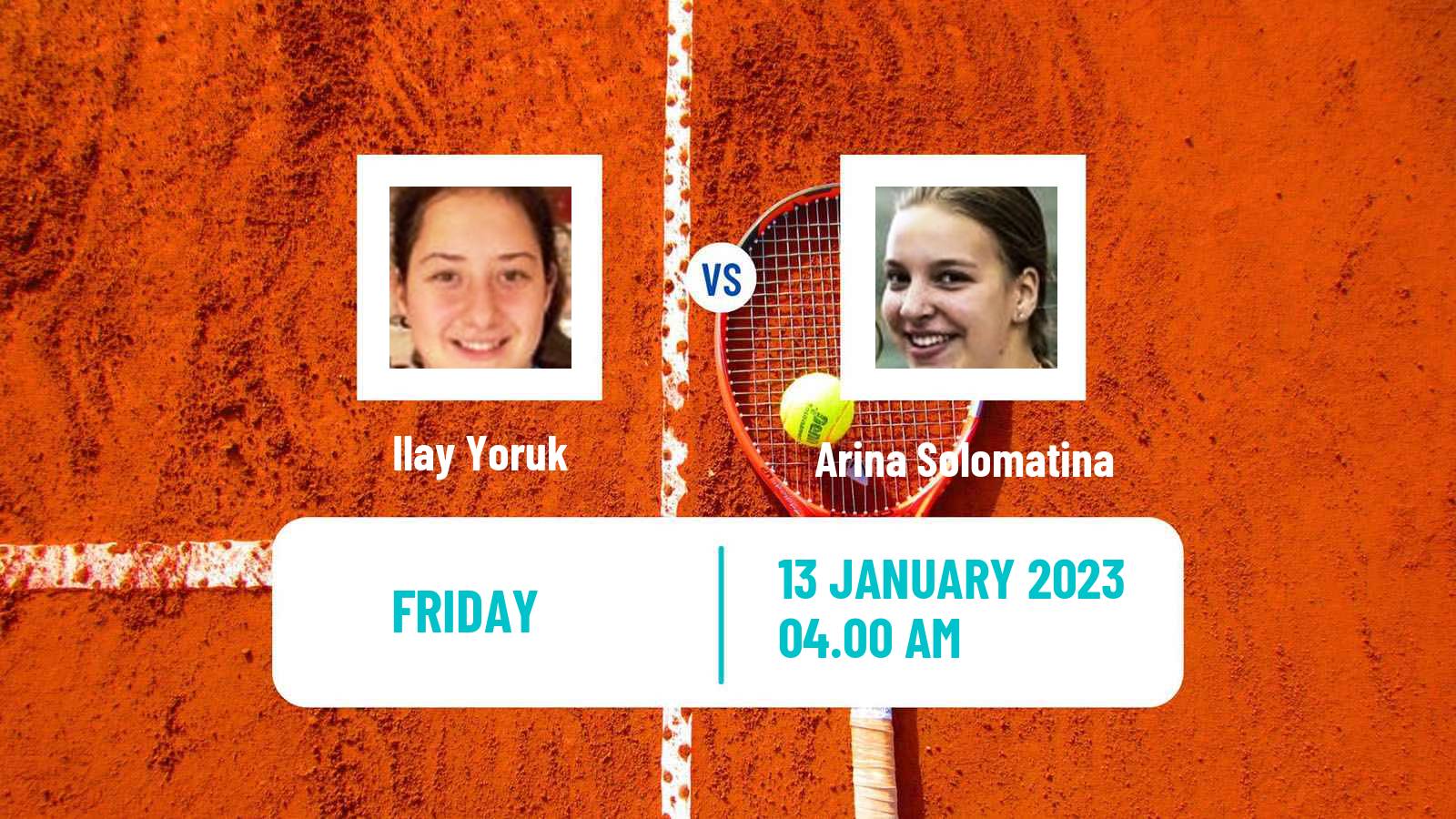 Tennis ITF Tournaments Ilay Yoruk - Arina Solomatina