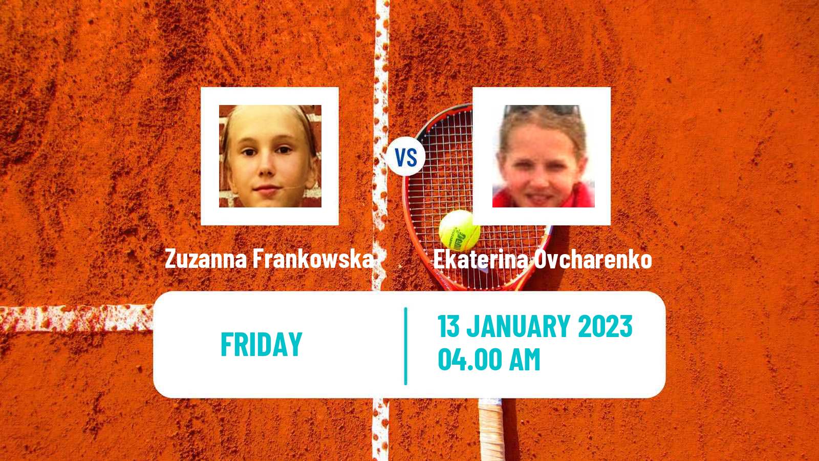 Tennis ITF Tournaments Zuzanna Frankowska - Ekaterina Ovcharenko