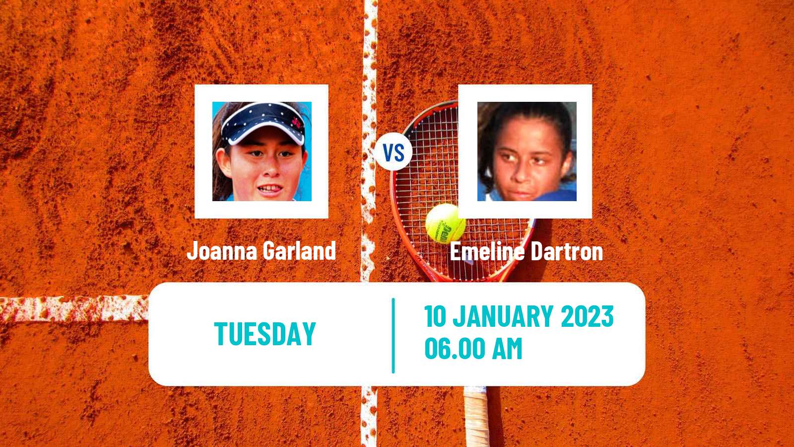 Tennis ITF Tournaments Joanna Garland - Emeline Dartron