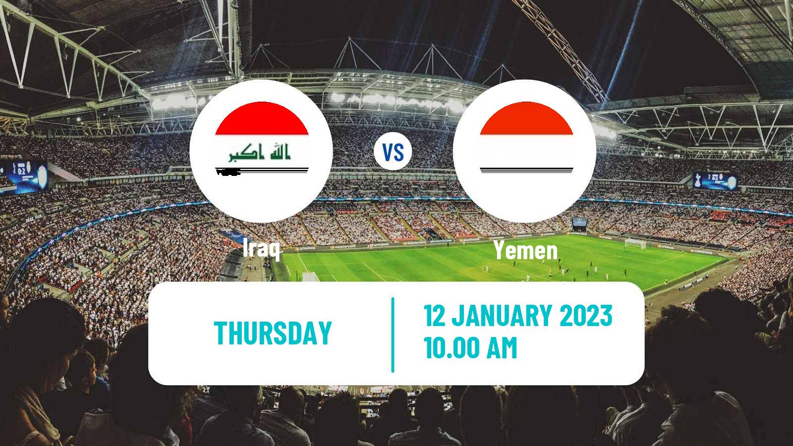 Soccer Gulf Cup of Nations Iraq - Yemen