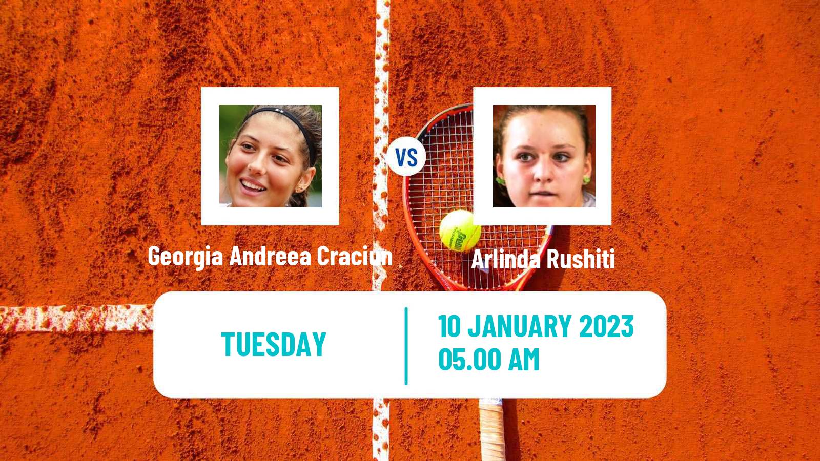 Tennis ITF Tournaments Georgia Andreea Craciun - Arlinda Rushiti