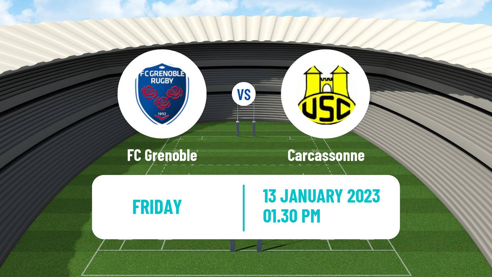 Rugby union French Pro D2 FC Grenoble - Carcassonne