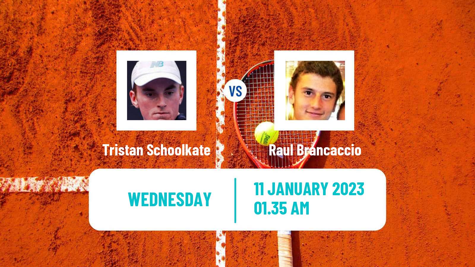 Tennis ATP Australian Open Tristan Schoolkate - Raul Brancaccio