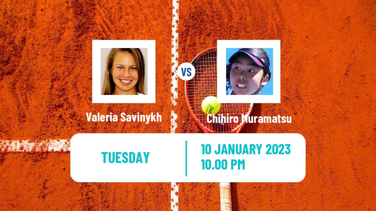 Tennis ITF Tournaments Valeria Savinykh - Chihiro Muramatsu