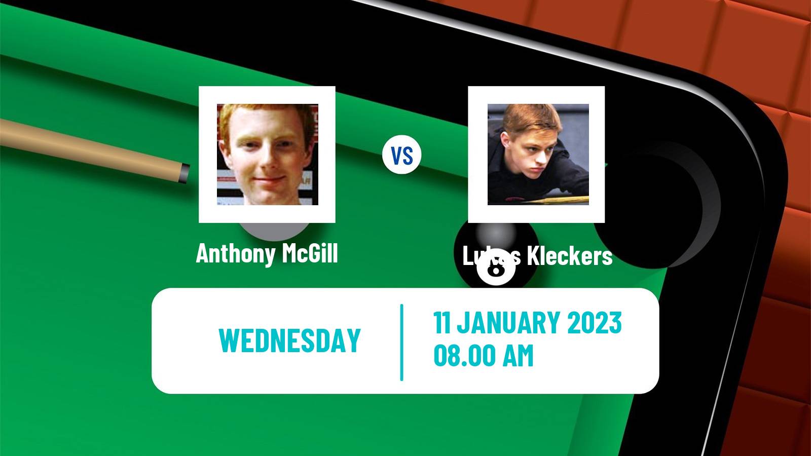 Snooker Snooker Anthony McGill - Lukas Kleckers