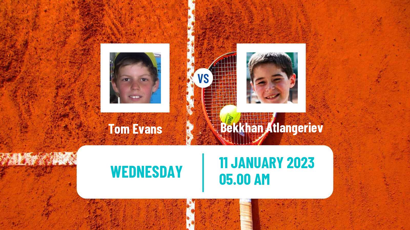 Tennis ITF Tournaments Tom Evans - Bekkhan Atlangeriev