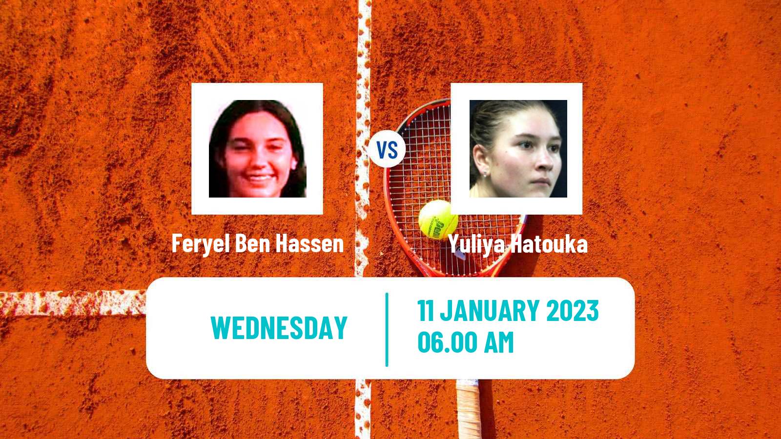 Tennis ITF Tournaments Feryel Ben Hassen - Yuliya Hatouka