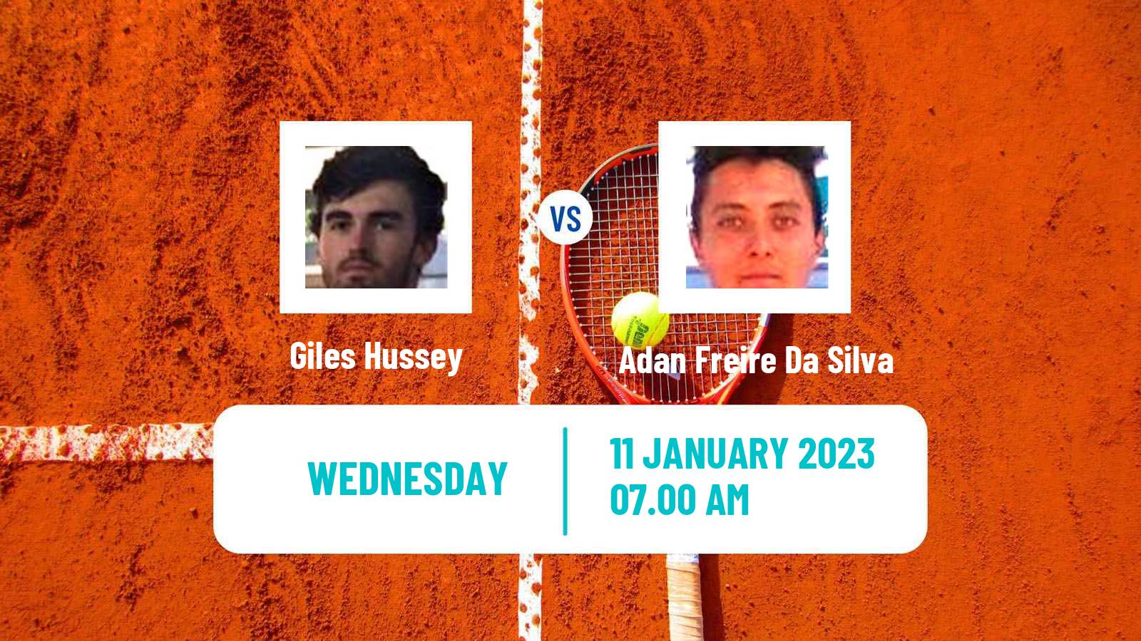 Tennis ITF Tournaments Giles Hussey - Adan Freire Da Silva