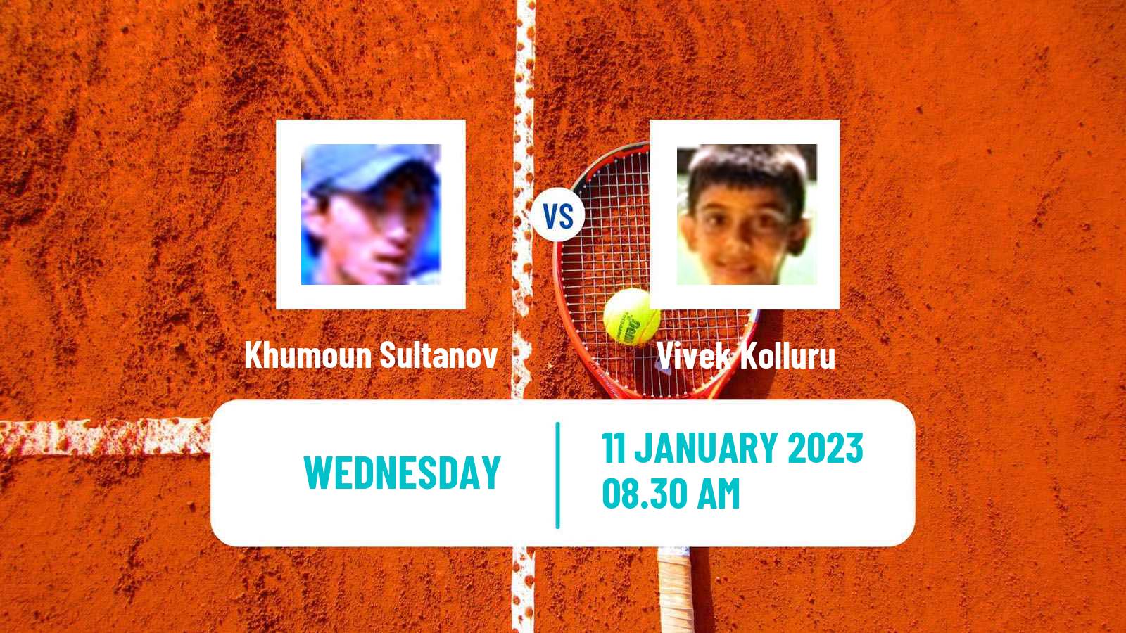 Tennis ITF Tournaments Khumoun Sultanov - Vivek Kolluru