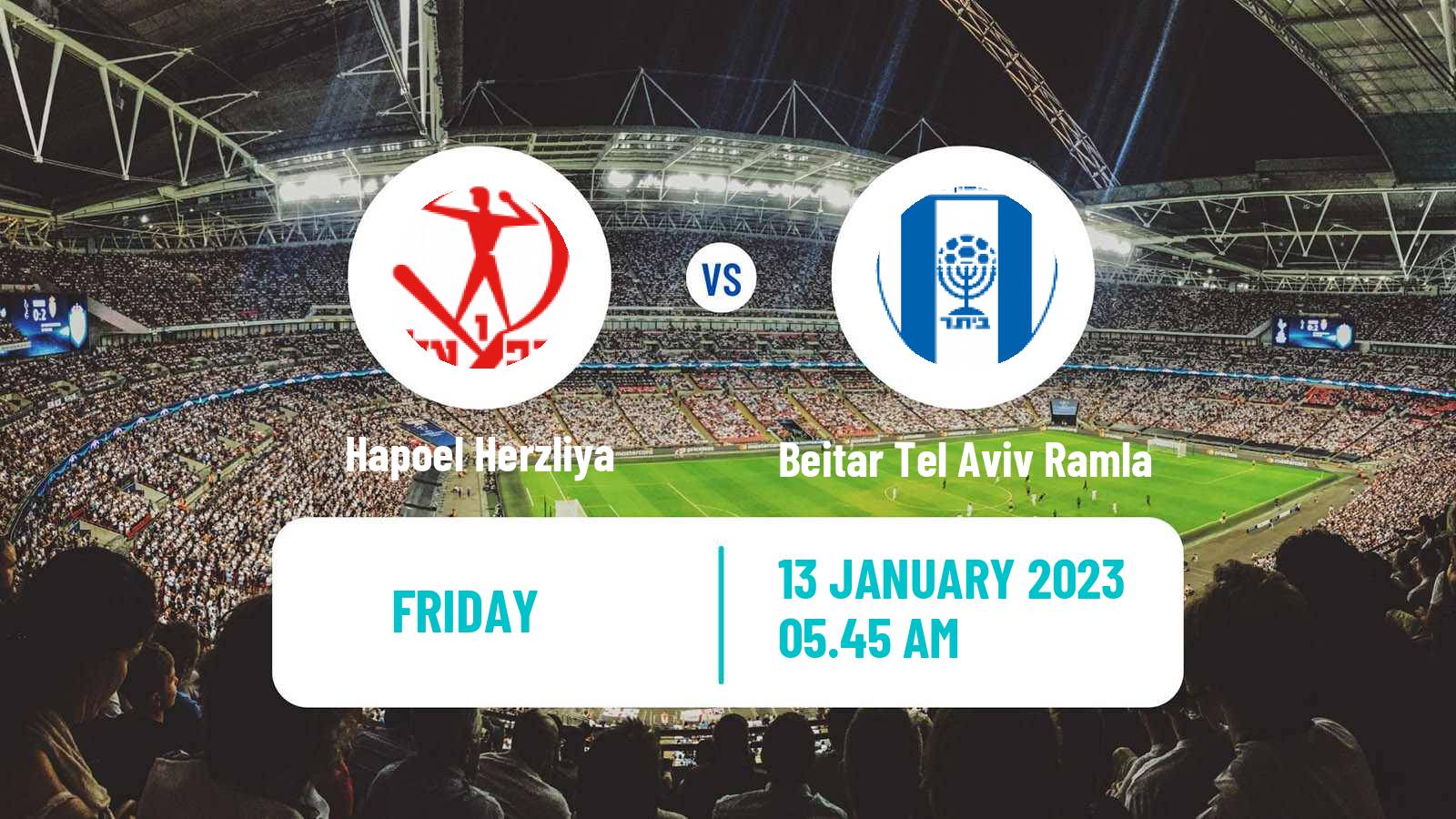 Soccer Israeli Liga Alef South Hapoel Herzliya - Beitar Tel Aviv Ramla