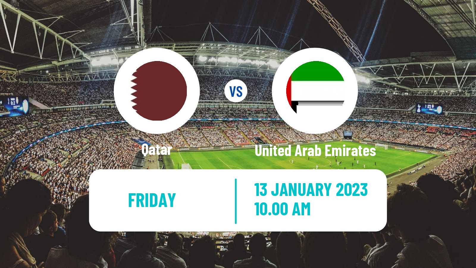 Soccer Gulf Cup of Nations Qatar - United Arab Emirates